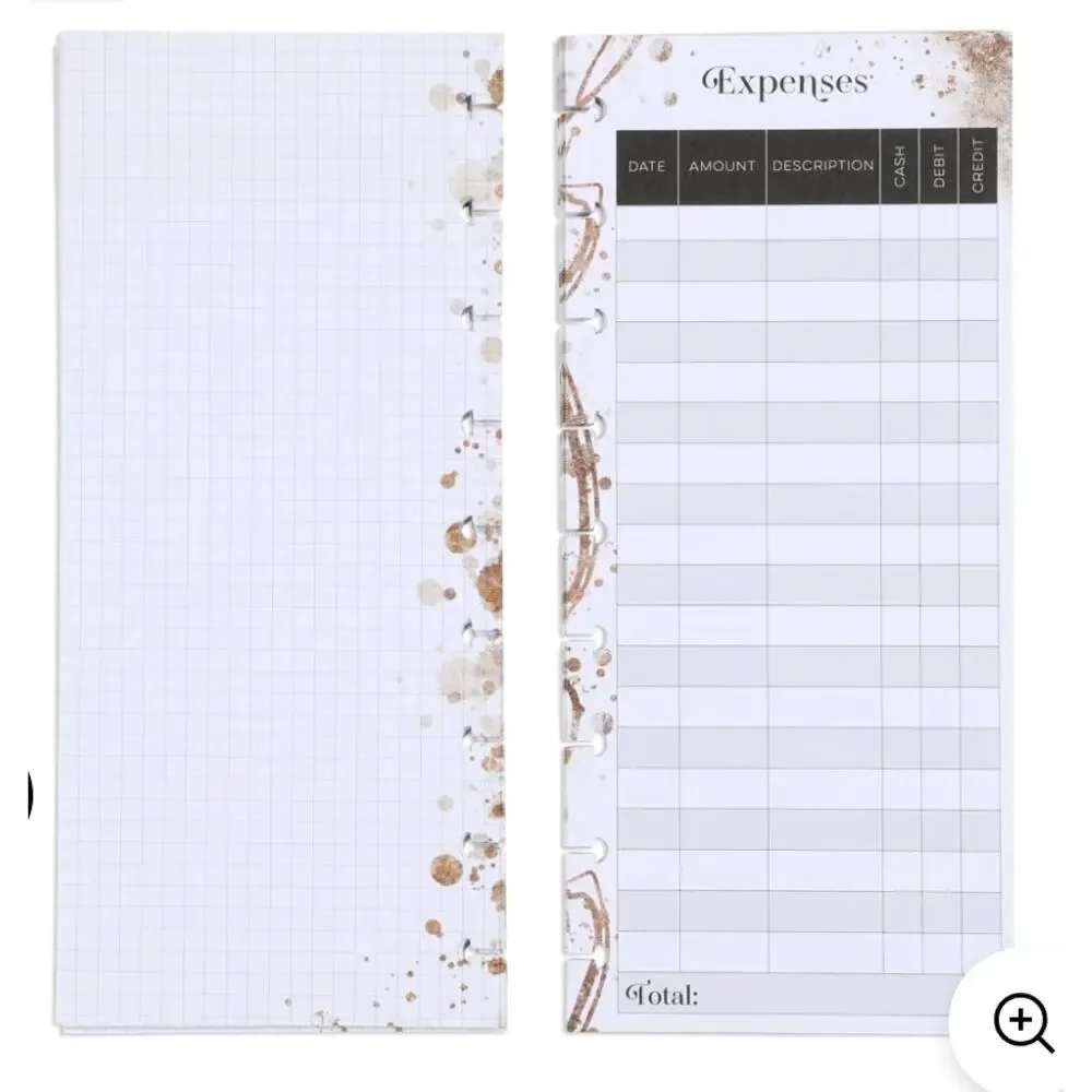 The Happy Planner Classic Half Sheet Filler Paper Budget Better Read Description